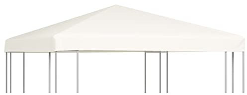 Iiaky Copertura Superiore per Gazebo 310 g/m² 3x3 m Bianco Crema,Gazebo Pergola Con Telo Impermeabile Richiudibile E Struttura Rettangolare In Acciaio Inossidabile Ad Alta Densità,Per Arredo Giardino,