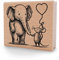 NEWSTAMPS Stempel Tierische Freunde Motivstempel aus Holz & Gummi zum Karten und Geschenke basteln, Holzstempel für Tiere, Tierstempel, Scrapbook, Textilstempel, Deko, Freunde