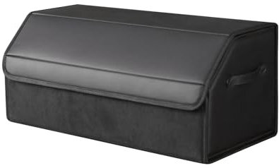 Auto Kofferraum wasserdicht, verschleißfest, faltbare Leder Aufbewahrungsbox, SUV Limousine Aufbewahrungsbox, Camping Organizer, Haushaltsklassifikationsbox (große Größe)