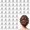 Haarspiralen Haarnadeln Hochzeit 60 Stück Spirale Haarschmuck Hochzeit Braut Haarschmuck mit Kristall Strass Haarspange Hochzeit Glitzer Hair Jewellery Braut Haarspangen für Abschlussball, Hochzeit