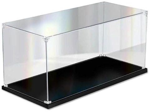Acryl Vitrine Schaukasten für 42128 Schwerlastanhänger Glasvitrine Acrylbox Transparent für Figuren Modellautos Sammlerstücke 65 X 25 X 30cm 3MM
