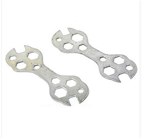 Cycle Bike Multi Purpose Wrench Compact Portable Tool Kit Hex Spanner Silver Handy and professional