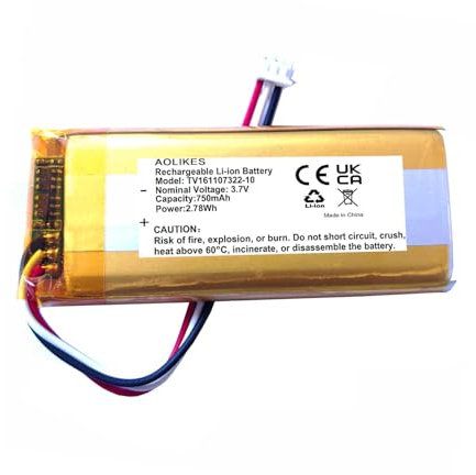750 mAh 3,7 V wiederaufladbarer Li-Polymer-Akku als Ersatz für den kabellosen Gaming-Controller SteelSeries Nimbus+/Stratus+/Stratus Duo