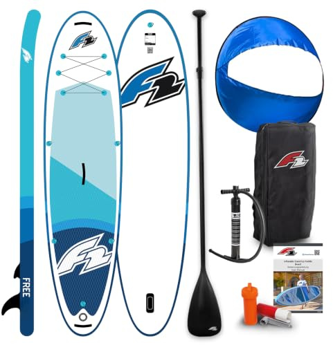 F2 Stand up Paddle Board Free - Round Sail - Set SUP 10,6 Blau