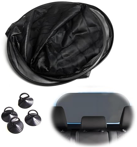 CHENNAN Faltbare Auto Heckscheibe Sonnenblende Mit Saugnäpfen, 100x50cm | 1 Stück Sonnenschutz Heckscheibe Auto, Auto Innenraum Sonnenschutz Mesh Heckscheibenblende UV Schutz Universal Für Alle Autos