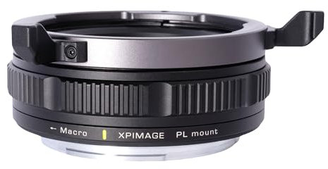 XPIMAGE Lens Mount Adapter Ring compatible with PL to Sony E Camera with Macro Focusing (13mm) A7M3 A7M4