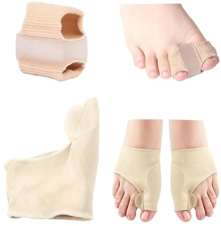 2Pairs Bunion Corrector, Big Toe Separators Gel Pads Straightener Spacers