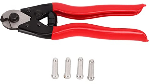 XGOUGUAAU Bike-Kabelschneider-Zange, multifunktionaler Bremsschaltkabelschneider mit scharfer Klinge aus Manganstahl, rutschfeste Grifffläche für Innenleitungen und 4-mm-Kupferdraht