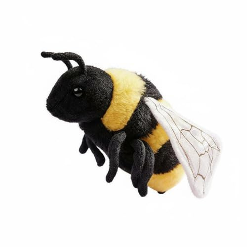 FewNvWa Insekten Plüschpuppe Kuscheltier Stofftier Spielzeug Lernfigur mit Naturgetreuen Details Und Hautfreundlichem Plüsch für Kinderzimmer Klassenzimmer, 22CM, Biene