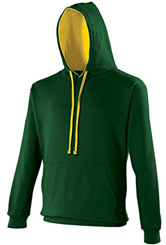 AWDis Men's Varsity Hoodie Hooded Sweatshirt