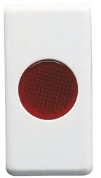 GEWISS 20603 SPIA DI SEGNALAZIONE SINGOLA ROSSO 12/24/250V BIANCO SYSTEM