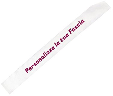 Fascia Femminile Modello Miss Personalizzata con Foto Testi e Immagini