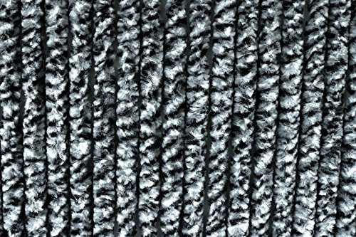 Unbekannt Flauschvorhang Chenille Anthrazit Insektenschutzvorhang 200 x 90 cm Wohnbereich Klassisch Modern, Luxury