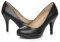 AJVANI high mid Heel Smart Work Evening Party Platform Court Shoes Pumps Size 7 40 Black Matte