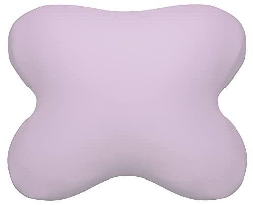 Edda Lux Bezug passend für Tempur All-Around Schlafkissen, 60/56 x 50/48 cm, formbeständiger Jersey Kissenbezug für Schmetterlingskissen, aus 100% Baumwolle, in Lavendel