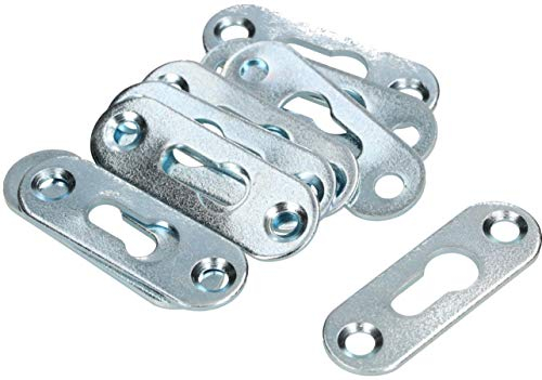 KOTARBAU® 10 x Ganchos para colgar muebles, cuadros 42x14 mm, Colgadores de marcos, Soporte para colgar en la pared, Colgadores de pared, Ganchos inoxidables, Herrajes para colgar, 10 unidades