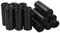 Qshape 300 Bolsas de Basura de Cocina de 40 L, Bolsas de Basura Negras, 12 Rollos