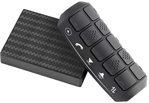 ANKEWAY Controller al Volante per Autoradio Android, l'installazione Richiede Solo 5 Minuti, 10 Pulsanti Funzione per il Controllo di Chiamate in Vivavoce/Navigazione GPS/Radio/Musica/Video