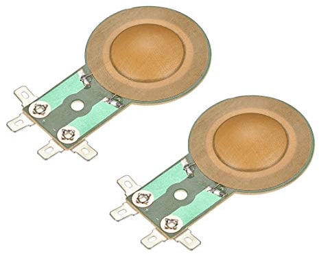 sourcing map 25.5mm Tweeter Voice Coil Speaker Resin Membrane Drive Head 8 Ohm 2pcs