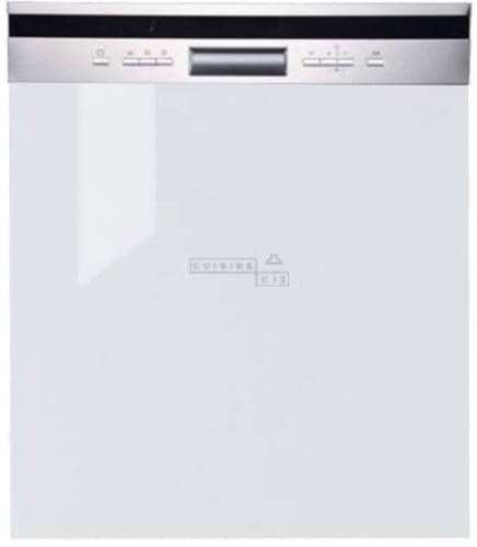 Cuisineandcie - Façade pour lave-vaisselle semi-intégrable Eco Blanc Brillant L 60 cm