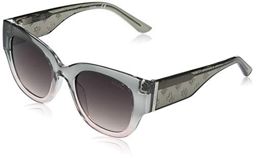 GUESS Women's GUA00013 Butterfly Sunglasses, grey, 50mm