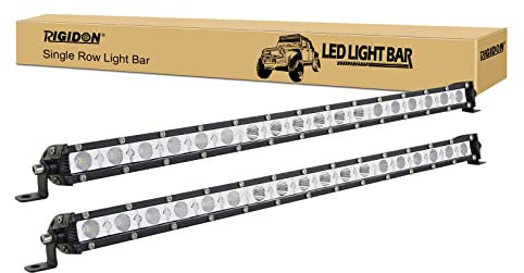 RIGIDON 2 Pcs 20 Zoll 50cm 90W Led lichtleiste kfz, 12V 24V Slim Offroad Beleuchtung für Auto SUV ATV, UTV, Traktor, LKW, Fahrzeuge, 6000K Weiß led nebelscheinwerfer, Flood Spot Combo Beam