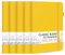 feela Notizbuch A5 liniert Hardcover, 5 Notizbücher Set, Journal Buch mit 3 Gelstifte schwarz, 120 GSM, 13x21cm, Notizblock Set geeignet für Büro, Schule, für Kinder und Erwachsene, Din A5, Gelb