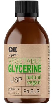 FLÜSSIGES PFLANZLICHES GLYCERIN 250 ml - Feuchtigkeitsspendendes und geschmeidiges Haar und Haut - Basis für Seifen, Shampoos, Cremes, hausgemachtes Handwerk