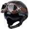Halbhelme Jethelme Halbhelme Motorradhelm mit ECE Genehmigt Brain-Cap Halbschale Roller-Helm Scooter-Helm Jet-Helm Retro für Erwachsene Herren Damen