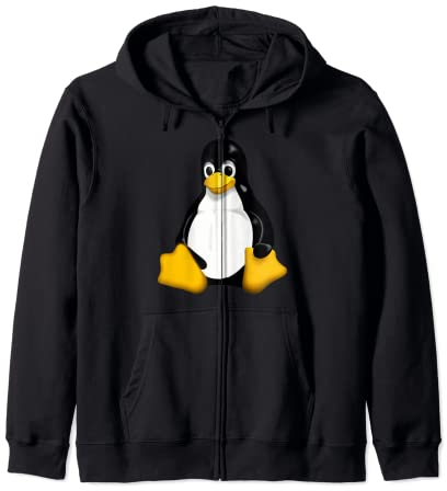 Tux Linux Pinguin Kapuzenjacke