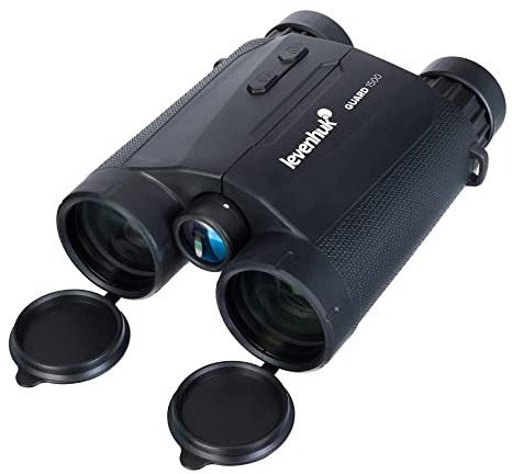 Levenhuk Guard 1500 Binocolo con Telemetro Laser, Professionale | Precisione di Misurazione Angoli e Distanze, Impermeabile IPX5, Ideale per Caccia, Tiro a Segno e l’Orienteering