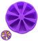 Zngou Silicone Baking Moulds Triangle Pizza Slice Cake Mould 8 Cavity Pan Non Stick Portion Muffin Tin Brownie for Scone Soap Chocolate Kitchen Bakeware Purple