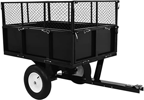 TEKEET Home Mobili Rimorchio ribaltabile per tosaerba carico 300 kg