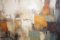 adrium Acryl-Bild 50 x 30 cm: Dieses abstrakte Gemälde zeigt braune, weiße, blaue, gelbe, olivfarbene und graue Farben in Leinwandfragmenten. Es ist ein (209037414)