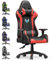 bigzzia Gaming Stuhl Computerstuhl Ergonomisch - Gamer Stühle mit Lendenkissen + Kopfstütze Höhenverstellbar Gaming Chair für Mädchen Junge Erwachsene (Rot)