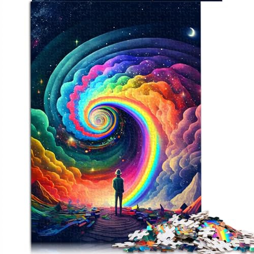 Rainbow Spirit Puzzle für Erwachsene, 1000 Teile, Lernspielzeug aus 100% recyceltem Karton, 26 x 38 cm