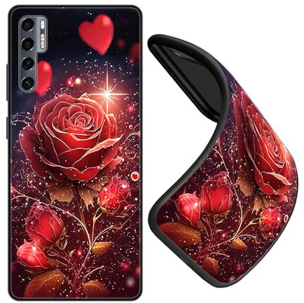 JEZSHTAI Cover per TCL 20 Pro 5G Custodia in Silicone Antiurto Con Disegno Del Modello,Sottile Morbida in TPU Antigraffio Protettiva Case,B01
