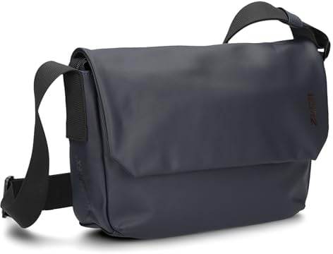 Zwei Umhängetasche Cargo CA60 Messenger-Bag 3 Liter hochwertiges Hydroflex-Material praktisches Schlüsselband verstellbarer Gurt sportliche Crossbody-Bag für Damen Herren & Teenager (blue)