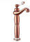 Tall Mixer Taps for Bathroom Basin Single Hole Hot and Cold Counter Top Basin Tap Single Handle Design,Rose Gold