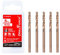 VALYRIANTOOL 5PCS 5/32 M35 Cobalt Left Hand Drill Bits Set for Removing Damaged Bolts and Screws, Reverse Twist Drill Bits
