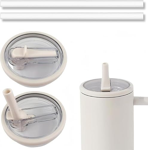 2Pcs leakproof lid replacement for Stanley Cup 40oz (1.2L) - Clear Replacement Lids Fit for Stanley Travel Tumbler 1.2L/40oz - Spill Proof Tumbler Covers for Stanley Cup Accessories
