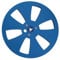 1/4 7 Inch Empty Tape Reel, 6 Hole Open Reel Sound Tape Empty Reel, Aluminum Alloy Take Up Reel to Reel Small Hub for TEAC Studer Opening Machine Parts for Recording (Blue)
