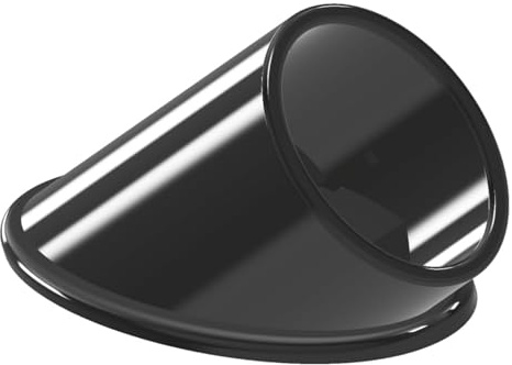 Gartentisch Schutzkappe oval aus Kunststoff (2 Stück) (schwarz, 47x31)