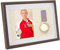 AHANDMAKER Medaillenanzeige Shadow Box Vitrine Für Einzelne Medaillen Vitrine Für Einzelne Medaillen Shadow Box Rahmen Für Läufer Marathon Fußball Fußball Medaillendisplay (Braun A4)