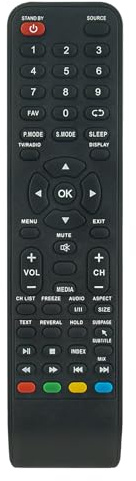 ROLLGAN Telecomando di Ricambio applicabile per Q.BELL TV QT32B03 QT43X23 QT55X23 QT50X23 QT32A03
