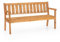 Amata UNGURS Dreifachbank Modernes Design - Wetterfeste Holzbank für Draußen, Terrasse, Hinterhof und Garten Feuerstellen - Ergonomischer und Langlebiger Stuhl, Zeitloses Design (Braun)