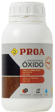 Convertidor de Óxido. 250 ML. Paraliza el óxido. Al agua. Transformador de óxido. PROA.