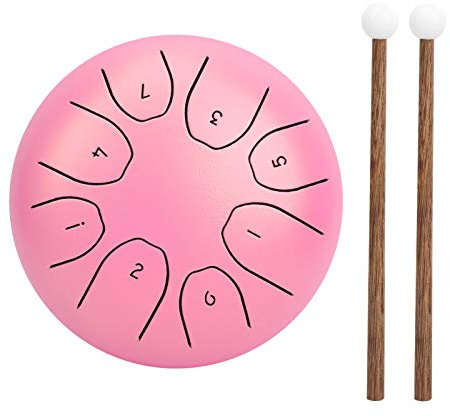 Joyance Music Equipment 30,5 cm Schlagzeug-Pad, Kohlefaser-Percussion-Trainingspad, rutschfeste stoßdämpfende Matte mit Drumsticks, ideal zum Üben, Weiß