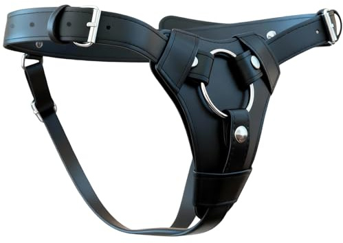 Strap-on Regolabile Lesbiche Larghe con Imbracatura, Strap on per Coppie | Indossabile, con 3 O-Ring Realistico Erotico Sex Toys, SM Bondage Sex Toy per Donna Uomo e Coppia