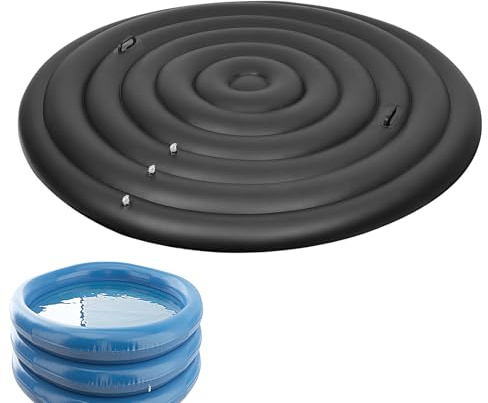 Hot Tub Cover, Inflatable Spa Lid, Thermal Round Pool Top, Heat Retaining Water Shield, Portable Design, Multipurpose Pool Dome for Garden, Family, Hotel Use, Black